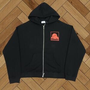 Men's Black Hoodie  Rhude